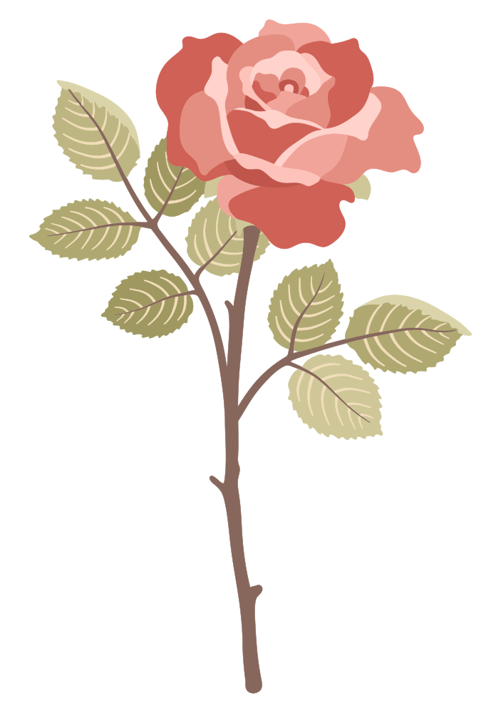 OnlineLabels Clip Art - Artistic Rose